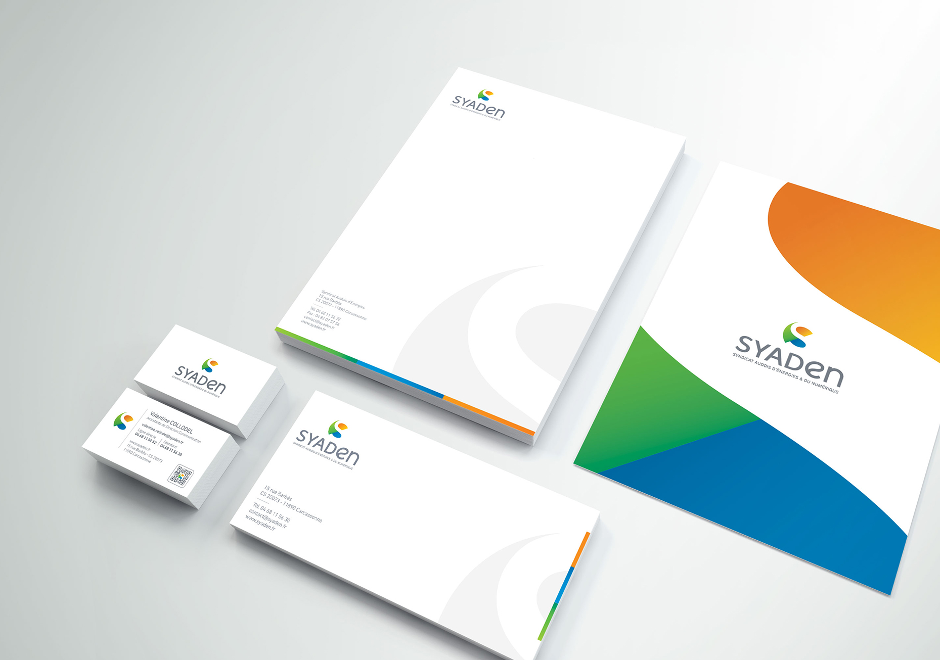 DEFACTO Design de marque - Mockup Design de Marque Syaden